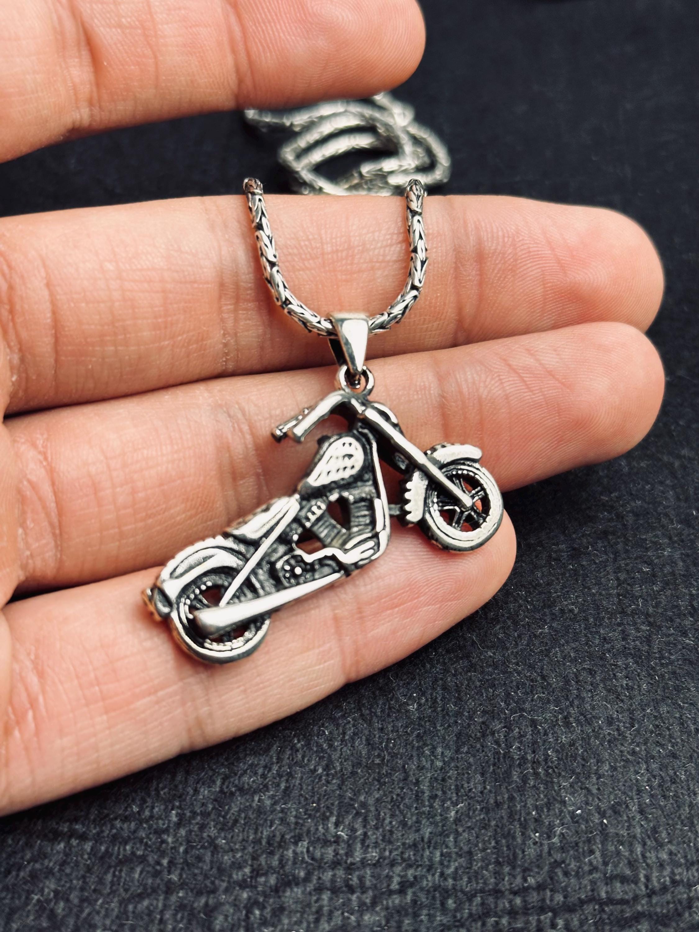 Motosiklet Kolyesi: Gümüş Sonsuzluk Kolye Ucu - Motorcu Takısı
