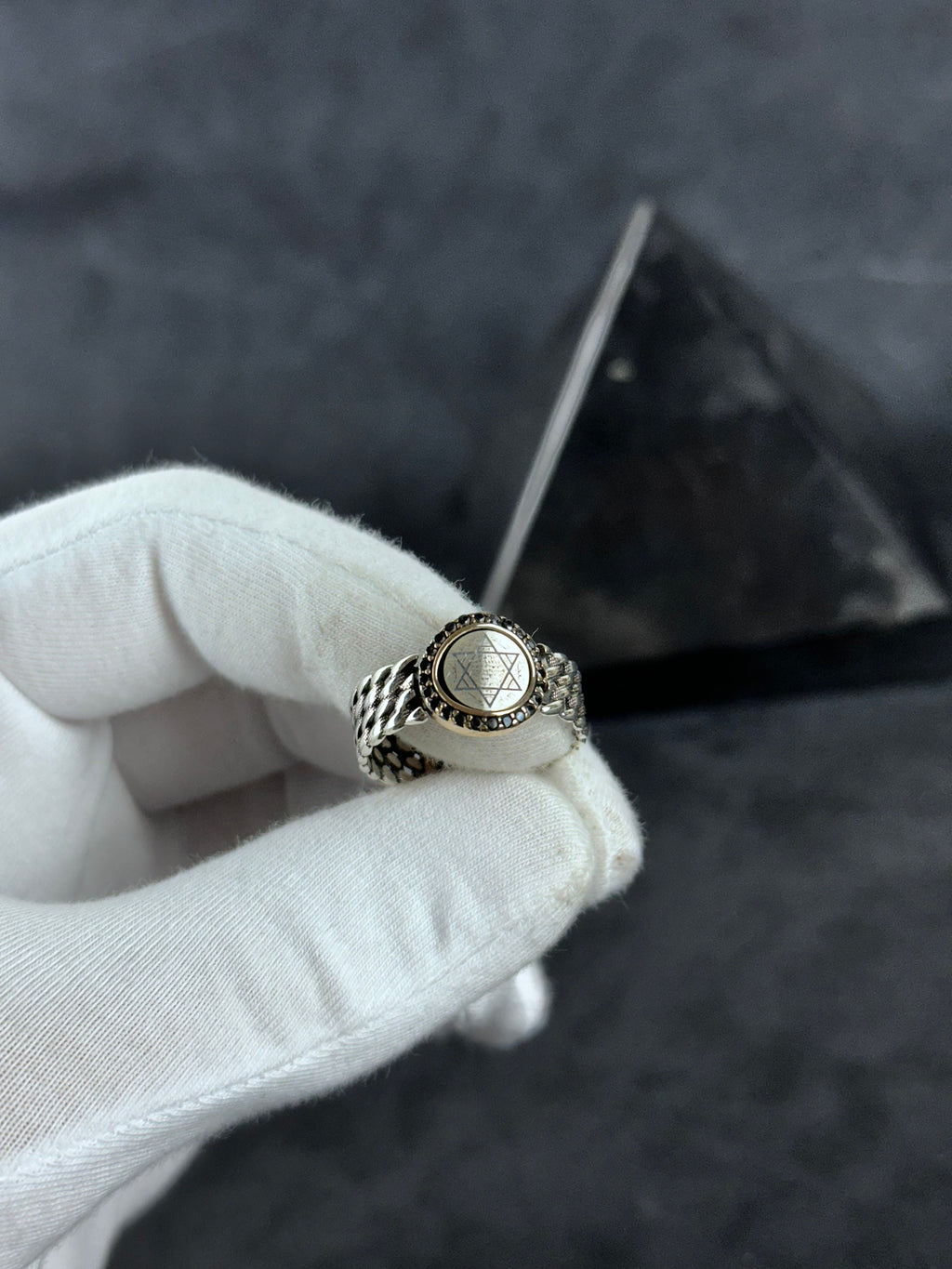 Süleyman Mührü Yüzük: Gümüş Minimalist - Ayarlanabilir Tasarım