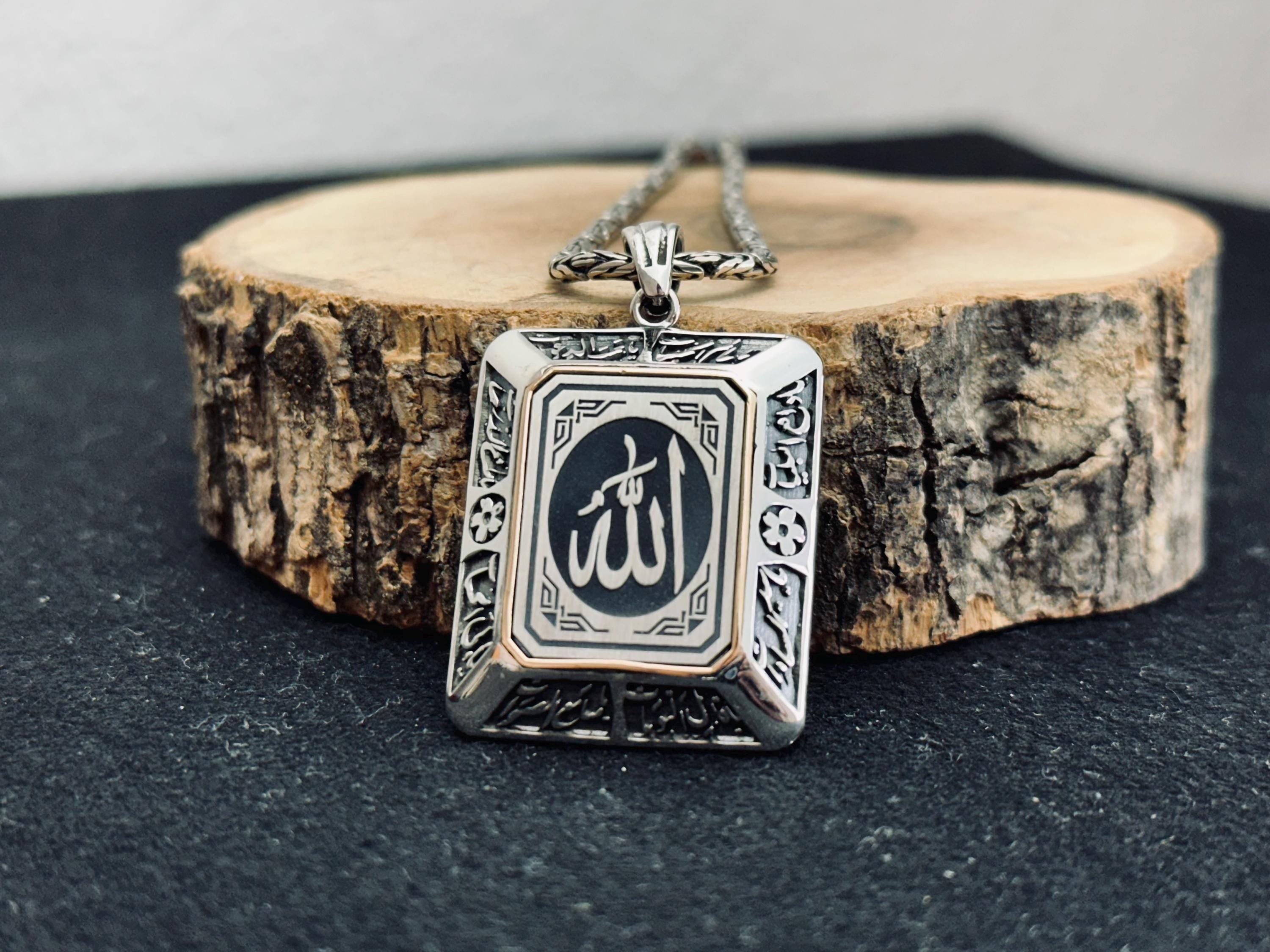 Arapça Dua Kolyesi: El Yapımı 925 Ayar Gümüş Kolye