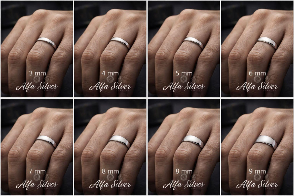 El Yapımı Gümüş Alyans – Minimalist Unisex Yüzük