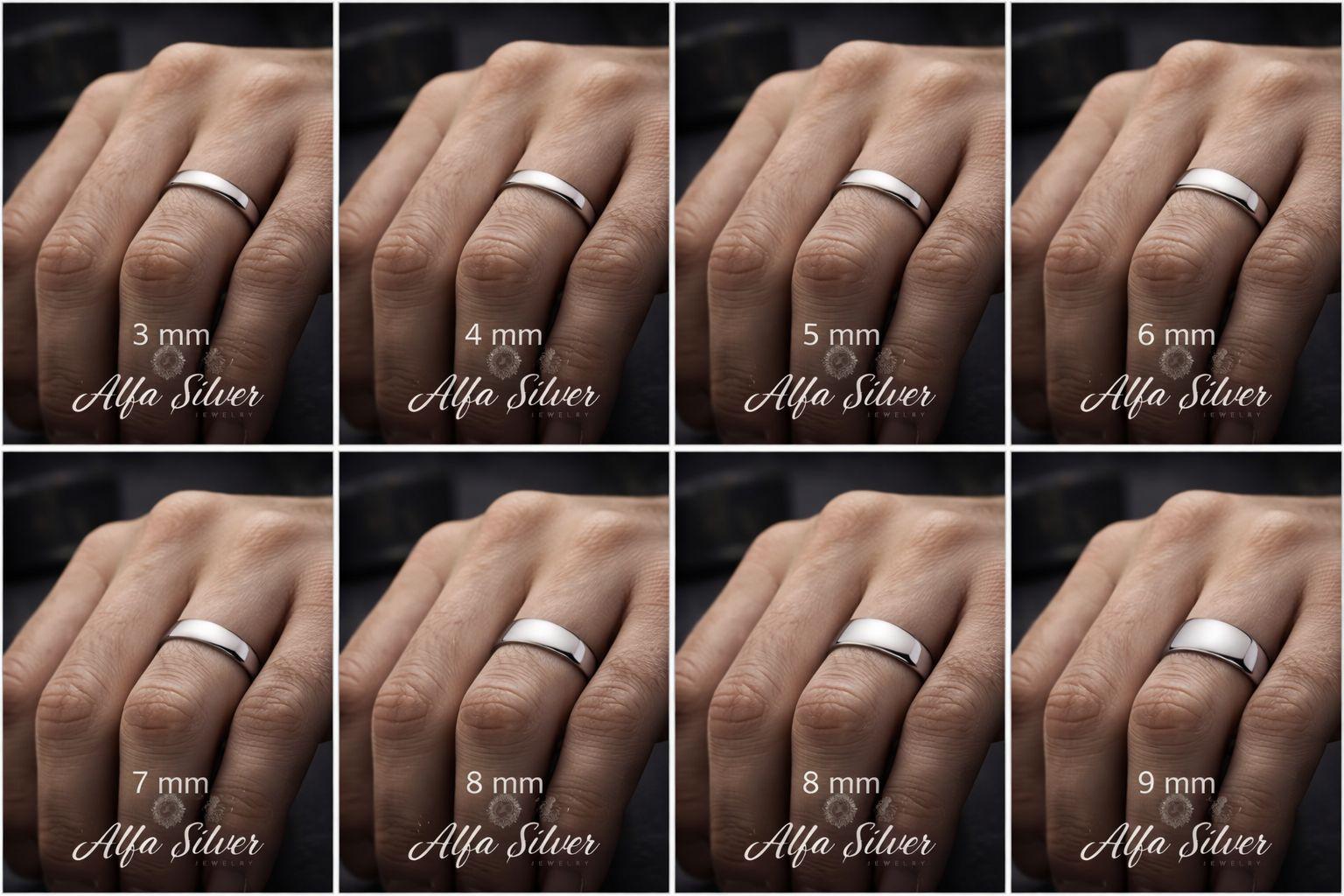 El Yapımı Gümüş Alyans – Minimalist Unisex Yüzük