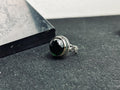 Yuvarlak Yeşil Zümrüt Yüzük - Minimalist Gümüş El Yapımı