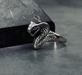 Som Gümüş Kral Kobra Yüzük, Yılan Başı Tasarım (Ayarlanabilir)