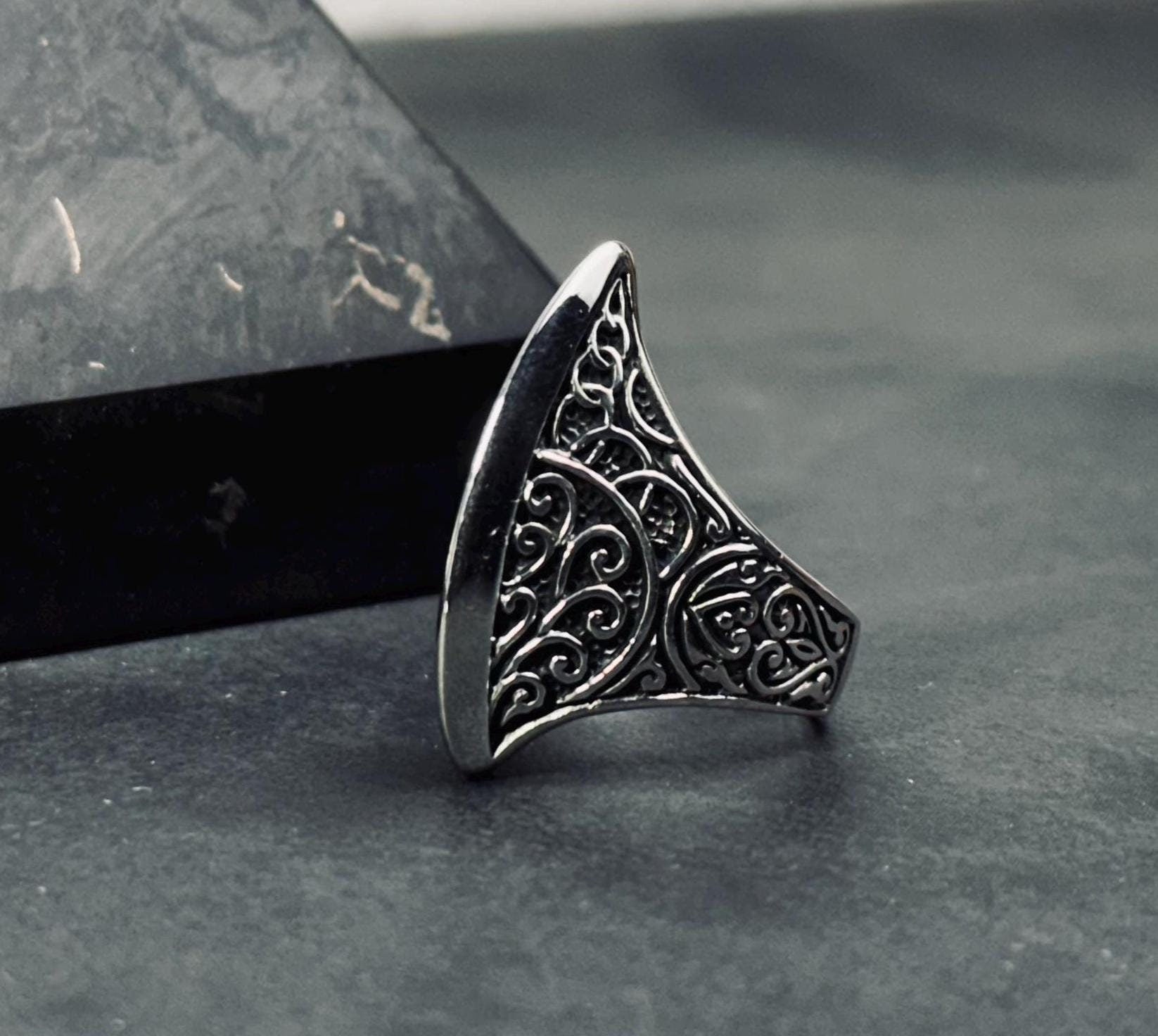Başparmak Yüzüğü: Som Gümüş Ouroboros - Yunan Mitolojisi Esintili