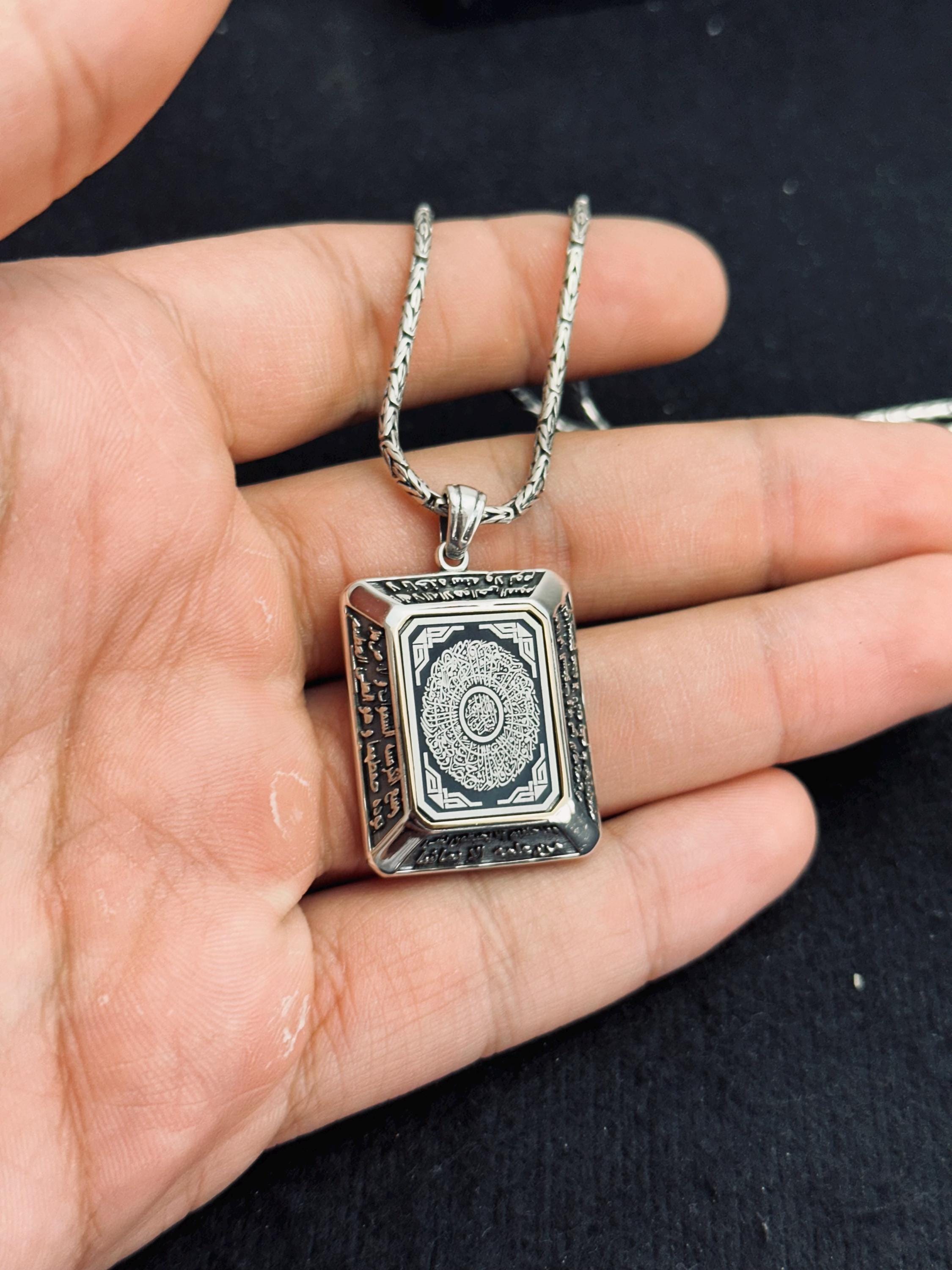 Inshirah Gümüş Kolye, İslami Manevi Tasarım (El Yapımı)